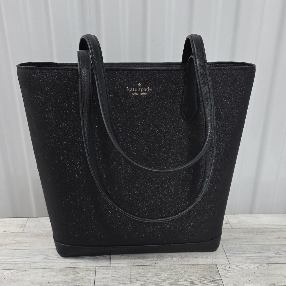 Kate Spade Glitter Black Tote